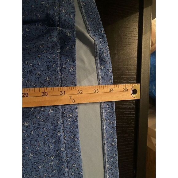 Peter Millar Mens XXL Summer Comfort Football Print Pattern All Over Blue - Picture 9 of 9